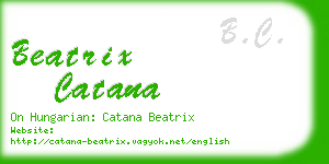 beatrix catana business card